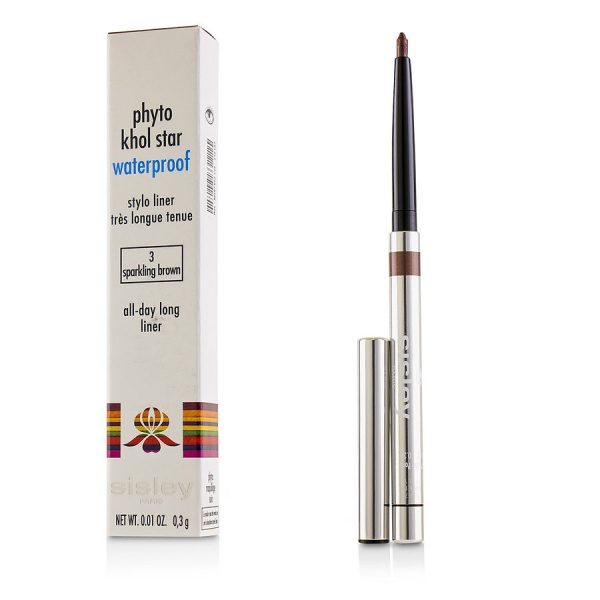 Phyto Khol Star Waterproof - # 3 Sparkling Brown  --0.3g/0.01oz - Sisley by Sisley