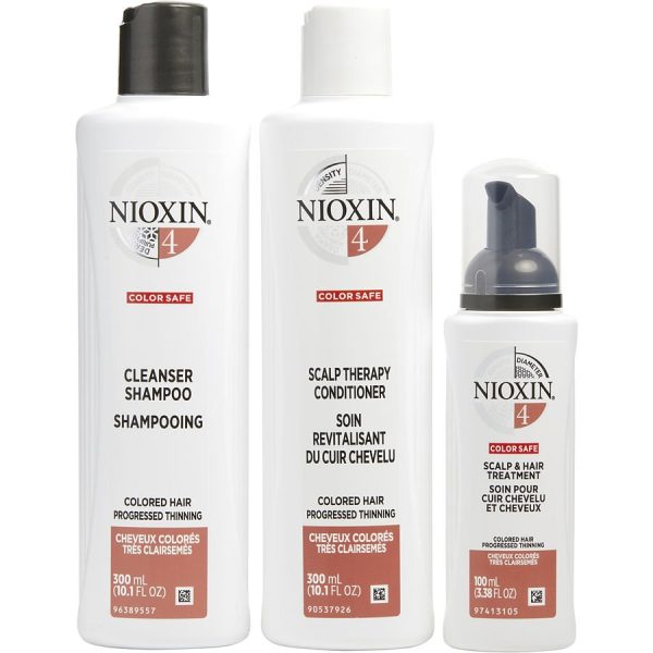 SET-3 PIECE MAINTENANCE KIT SYSTEM 4 WITH CLEANSER 10.1 OZ & SCALP THERAPY 10.1 OZ & SCALP TREATMENT 3.38 OZ - NIOXIN by Nioxin