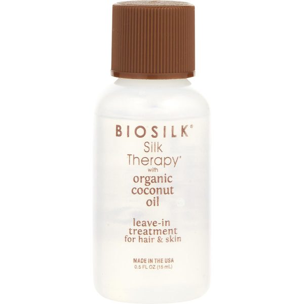 SILK THERAPY WITH ORGANIC COCONUT OIL LEAVE IN TREATMENT 0.5 OZ - BIOSILK by Biosilk