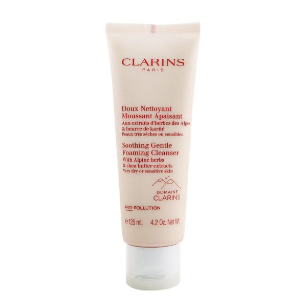 Soothing Gentle Foaming Cleanser with Alpine Herbs & Shea Butter Extracts - Very Dry or Sensitive Skin  --125ml/4.2oz - Clarins by Clarins