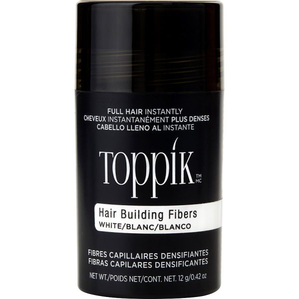 HAIR BUILDING FIBERS WHITE REGULAR 12G/0.42 OZ - TOPPIK by Toppik