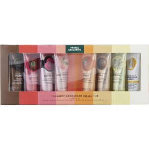 The Lucky Hand Cream Collection: Coconut + Strawberry + British Rose + Pink Grapefruit + Mango + Shea + Moringa + Almond Milk & Honey --8pcs - The Body Shop by The Body Shop