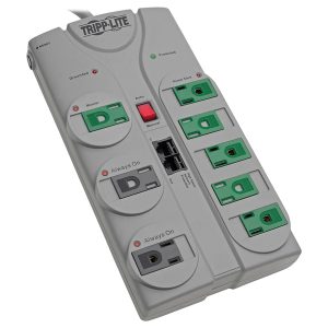 Tripp Lite TLP808NETG Eco-Surge 8-Outlet Surge Protector