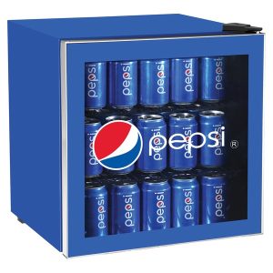 pepsi MIS165PEP 1.8 Cubic-Foot Compact Refrigerator with Glass Door