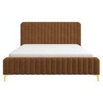 Bethany Velvet Upholstered Platform Bed