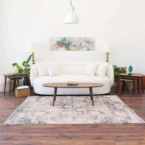 Carsen Mid-Century Modern Oval Center Table