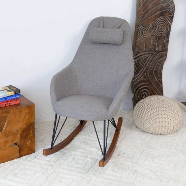 Chloe Mid Century Modern Rocker Livingroom and Bedroom Chair