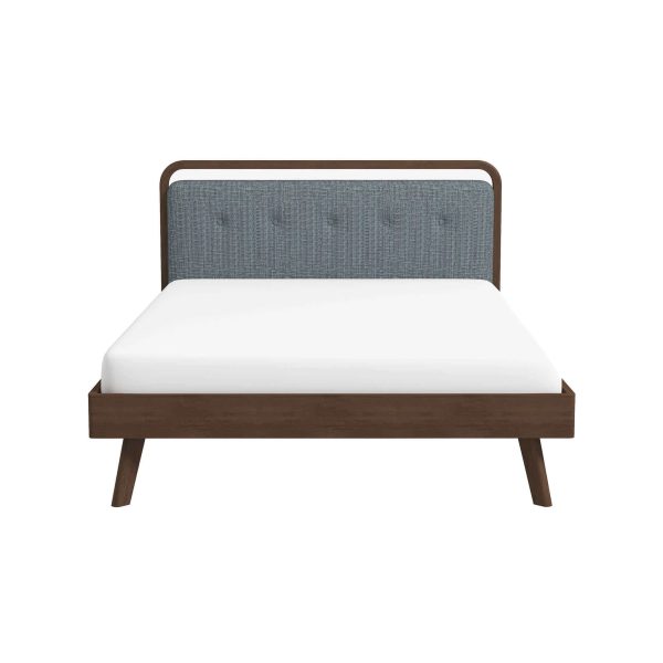 Clyda Mid Century Modern Modern Solid Wood Platform Bed