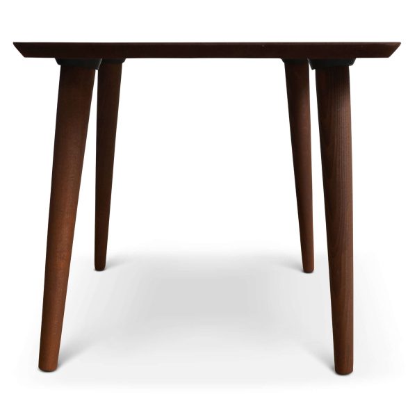 Denis Mid-Century Modern Walnut End Table