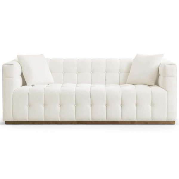 Eleanor Mid-Century Modern  Sofa Beige Boucle