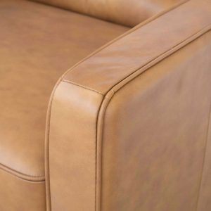 Giselle Leather Lounge Chair (Tan)