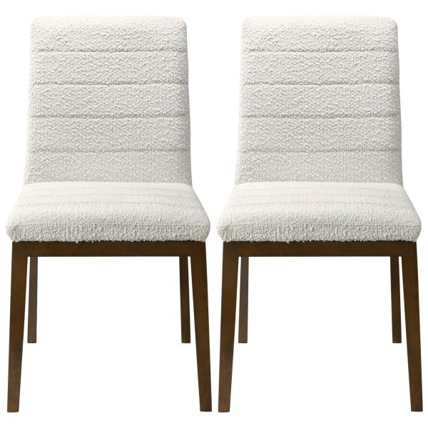 Ines White Boucle Dining Chair (Set of 2)