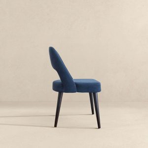Juliana Mid Century Modern Blue Fabric Dining Chair (Set of 2)