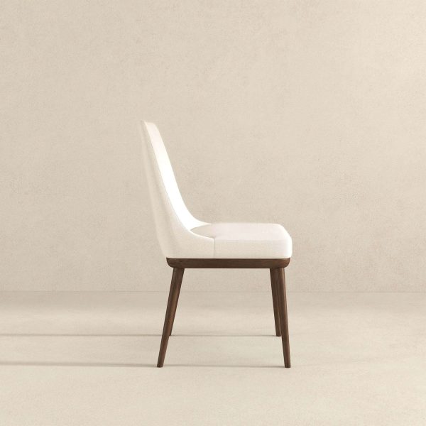 Kate Mid-Century Modern Beige Fabric Dining Chair (Set of 2)