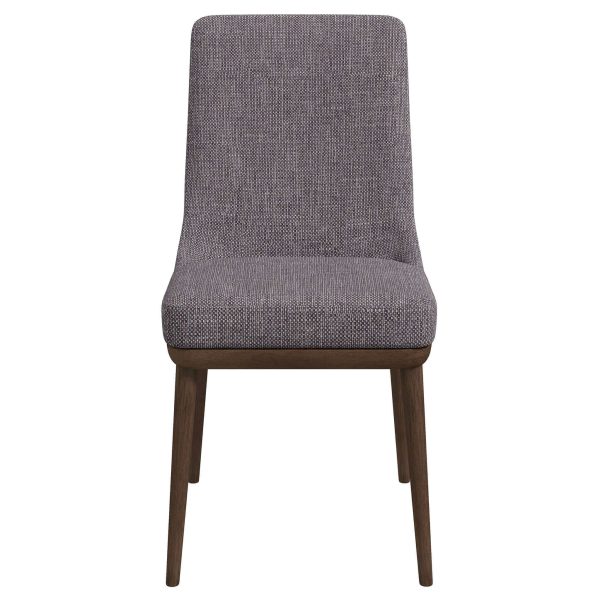 Kate Mid-Century Modern Grey Fabric  Dining Chair (Set of 2)