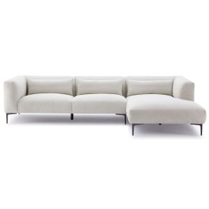 Laley L-Shaped  Sectional in Cream