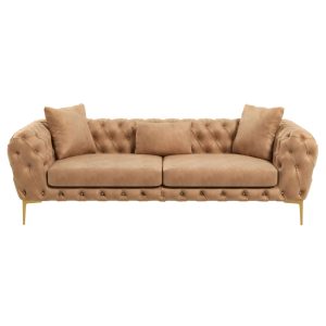 Malia Mid-Century Modern Chesterfield Sofa