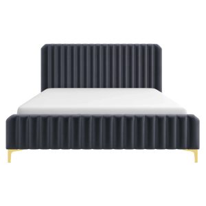 Bethany Velvet Upholstered Platform Bed Queen