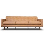 Braxton Tan Leather Sofa