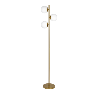 Brilliance Modern Gold Brush Floor Lamp