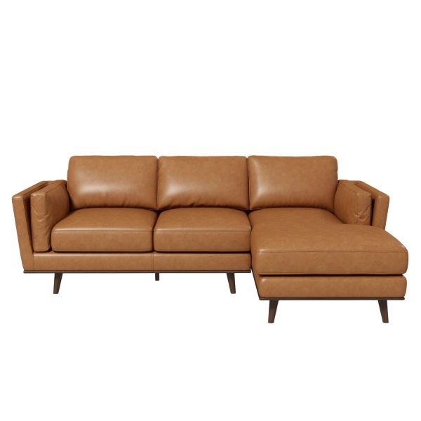 Chase Genuine Leather Sectional Right Facing