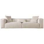 Conner Cream Corduroy Sofa 110"