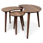 Dainty Walnut Nesting Table