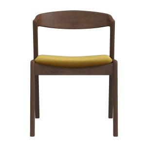 Dakota Dark Yellow Velvet Dining Chair (Set Of 2)