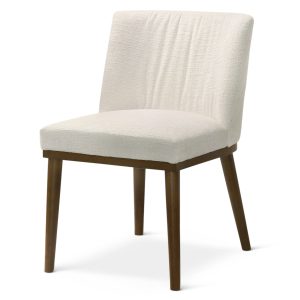 Daley White Fabric Dining Chair (Set Of 2)