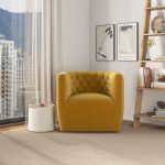 Delaney Swivel Chair (Gold Velvet)