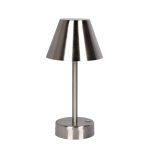 Elegance Rechargeable LED Table Lamp Brushed Nickel LED Touch Switch