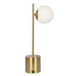 Ethereal Modern Small Brass Metal Table Lamp