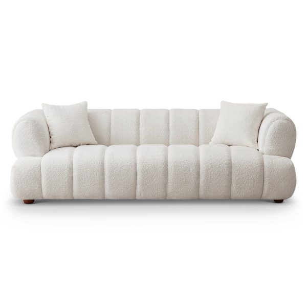 Jasmin 89.7'' Cream Boucle Sofa