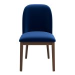 Kaitlyn  Navy Blue Velvet Dining Chair (Set Of 2)