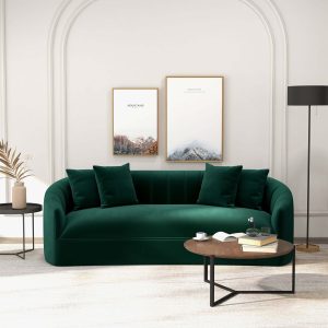 Kante  Green Velvet Sofa