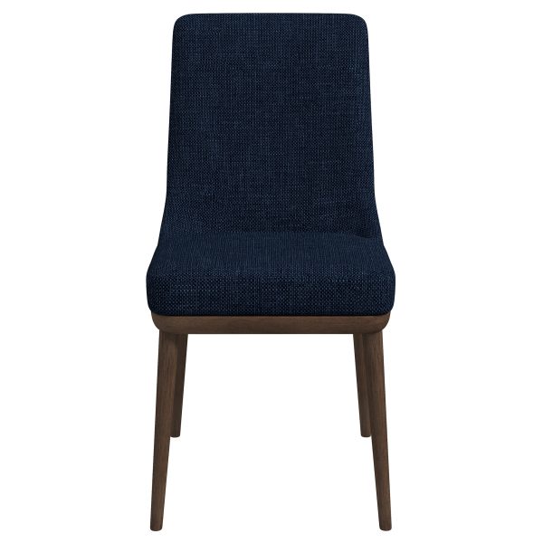 Kate  Dark Blue Fabric Dining Chair (Set Of 2)