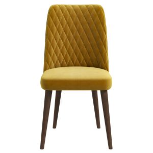 Katie  Gold Velvet Dining Chair (Set Of 2)