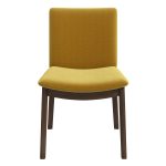 Laura  Gold Velvet Solid Wood Dining Chair (Set Of 2)