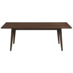 Levi Modern Style Solid Wood Rectangular Dining Kitchen Table 86"